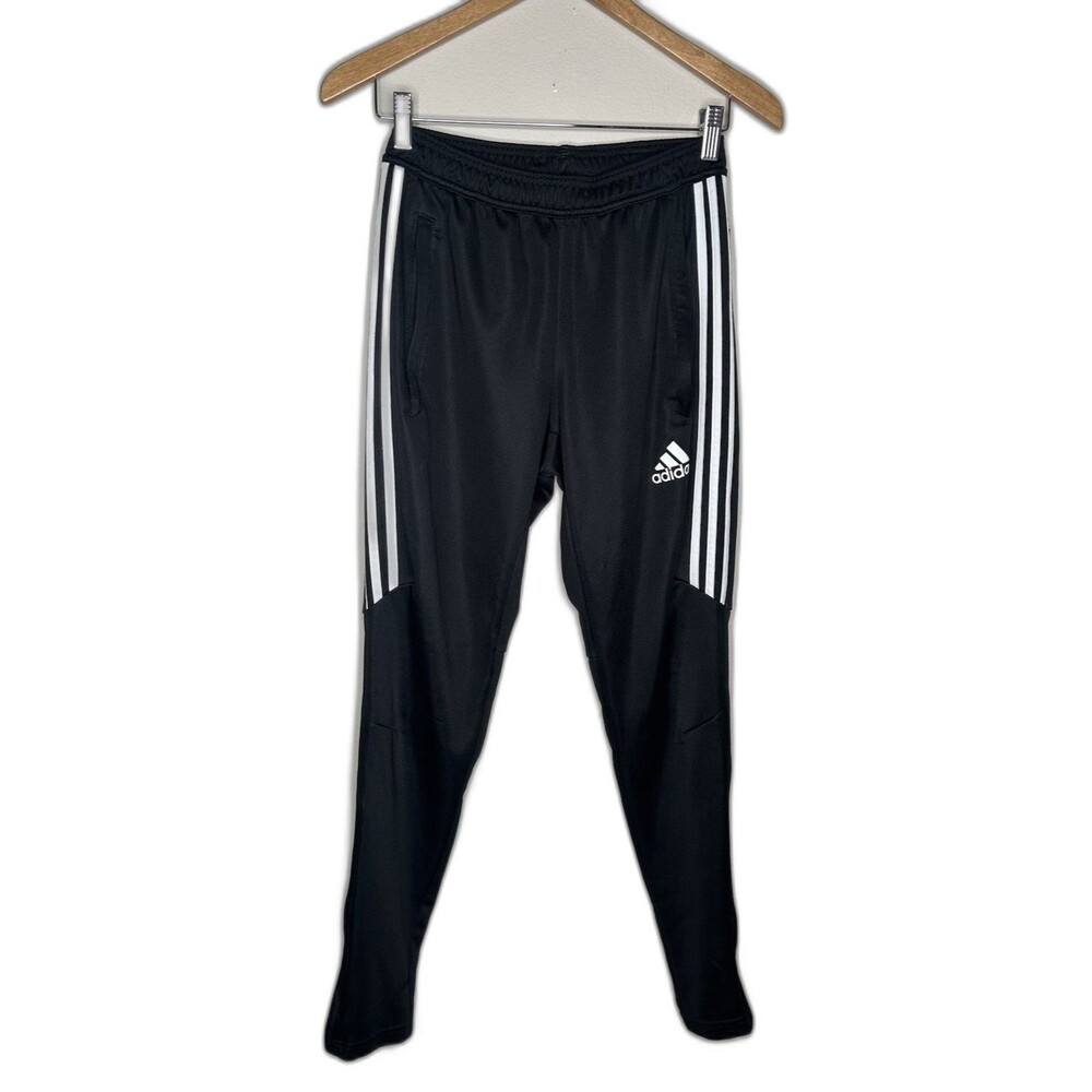Adidas Mens Size Small Classic Black Soccer Tiro Training Athletic Pants *READ*